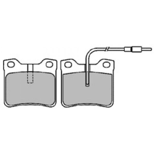 MAPCO Bremsbelagsatz, Scheibenbremse 6587
