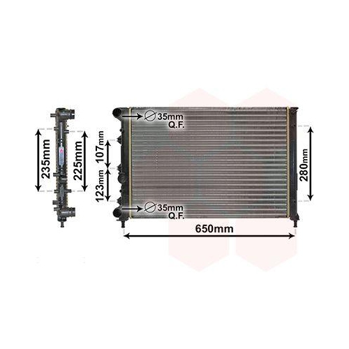 VAN WEZEL K&uuml;hler, Motork&uuml;hlung 01002144