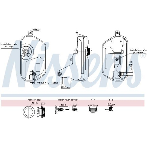 NISSENS Ausgleichsbeh&auml;lter, K&uuml;hlmittel ** FIRST FIT ** 996327