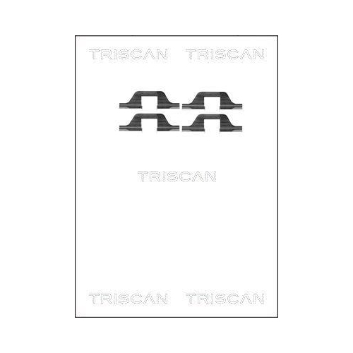 TRISCAN Zubeh&ouml;rsatz, Scheibenbremsbelag 8105 101591