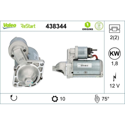 VALEO Starter VALEO ORIGINS 438344