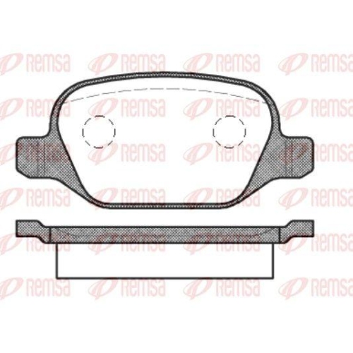 REMSA Bremsbelagsatz, Scheibenbremse 0727.10