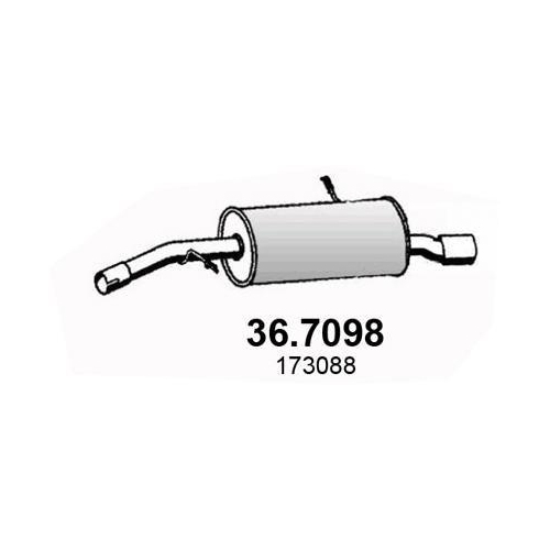 ASSO Endschalld&auml;mpfer 36.7098