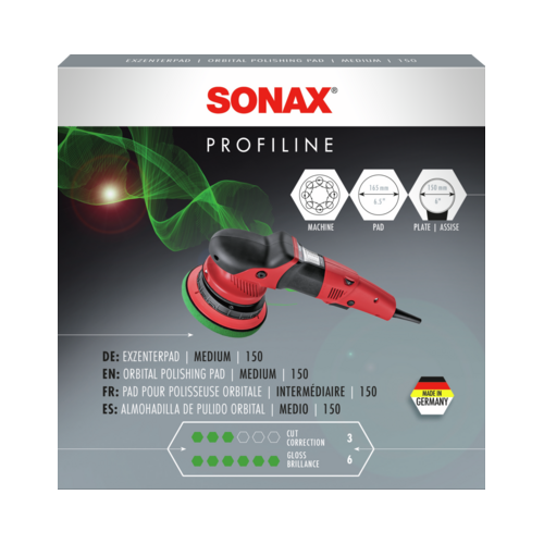 St&uuml;tzteller, Poliermaschine ExzenterPad MEDIUM 150 SONAX 04986410