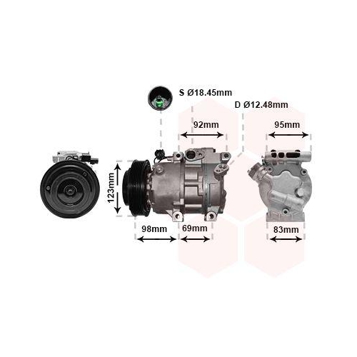 VAN WEZEL Kompressor, Klimaanlage 8200K239