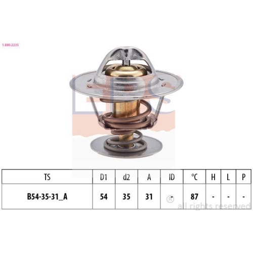 EPS Thermostat, K&uuml;hlmittel Made in Italy - OE Equivalent 1.880.223S