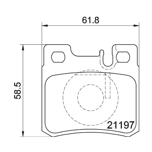 DON Bremsbelagsatz, Scheibenbremse PCP1232