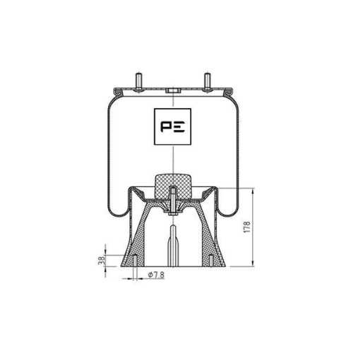 PE Automotive Federbalg, Luftfederung 084.347-71A