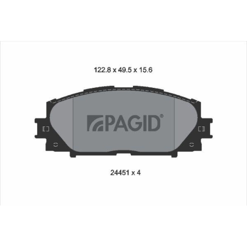 PAGID Bremsbelagsatz, Scheibenbremse T1814N