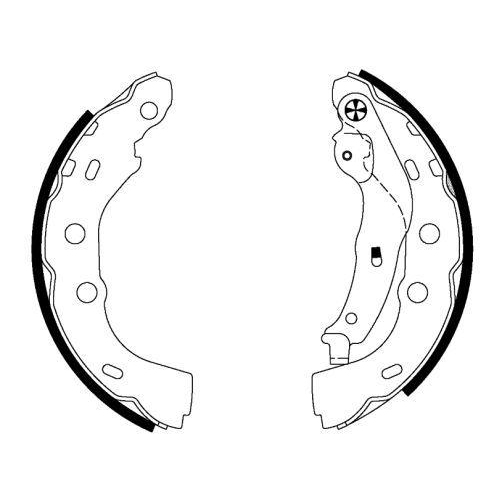 TEXTAR Bremsbackensatz 91074800