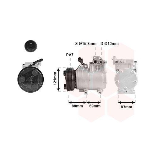 VAN WEZEL Kompressor, Klimaanlage 8200K258