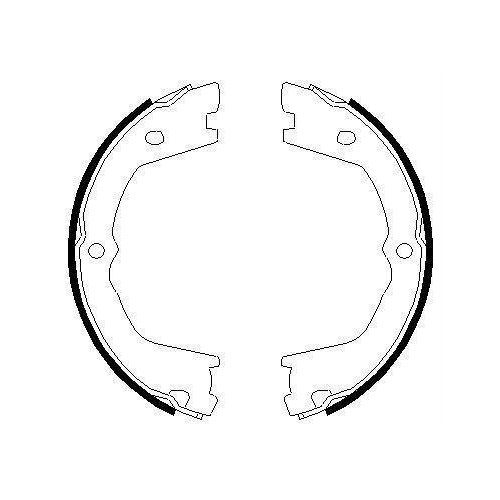 TEXTAR Bremsbackensatz, Feststellbremse 91074900