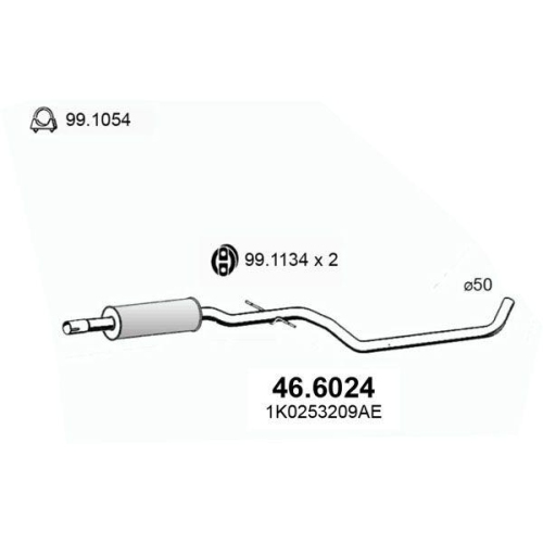 ASSO Mittelschalld&auml;mpfer 46.6024