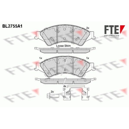 FTE Bremsbelagsatz, Scheibenbremse 9010963
