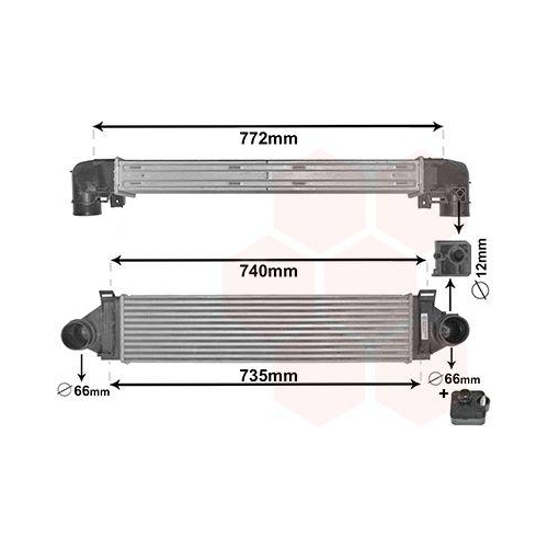 VAN WEZEL Ladeluftk&uuml;hler *** IR PLUS *** 18004481