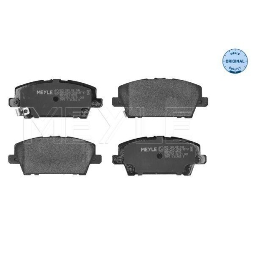 MEYLE Bremsbelagsatz, Scheibenbremse MEYLE-ORIGINAL: True to OE. 025 240 8717/W