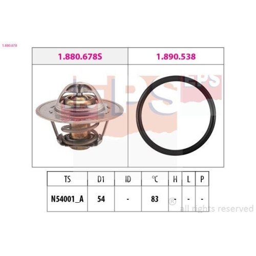 EPS Thermostat, Kühlmittel Made in Italy - OE Equivalent