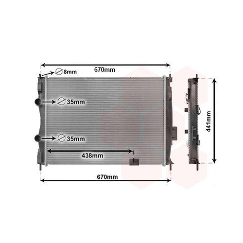 VAN WEZEL K&uuml;hler, Motork&uuml;hlung 13002414