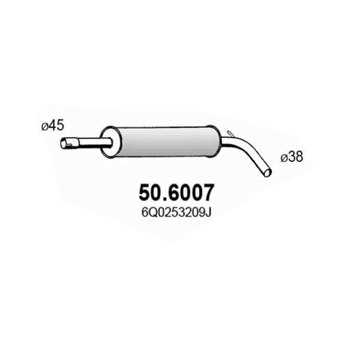 ASSO Mittelschalldämpfer 50.6007