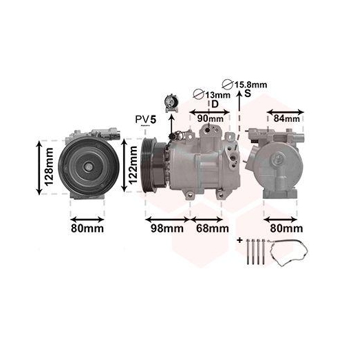 VAN WEZEL Kompressor, Klimaanlage *** IR PLUS *** 8300K192