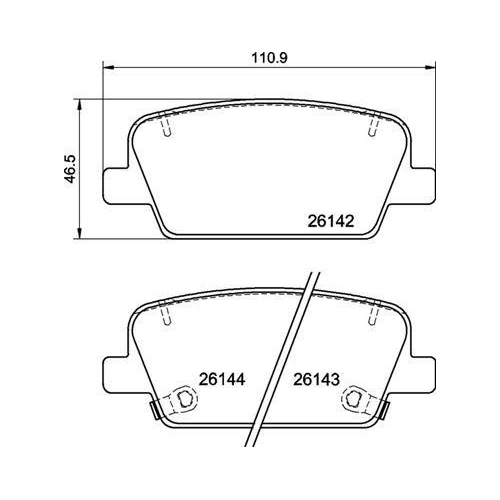 BREMBO Bremsbelagsatz, Scheibenbremse PRIME LINE P 30 118