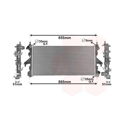 VAN WEZEL K&uuml;hler, Motork&uuml;hlung 17012704