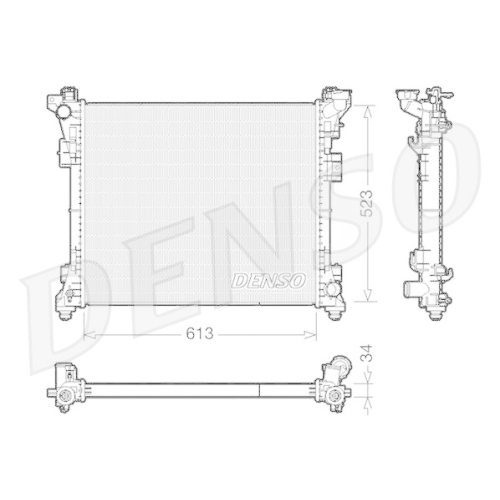 DENSO Kühler, Motorkühlung DRM06006