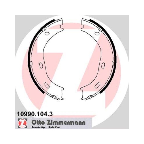 ZIMMERMANN Bremsbackensatz, Feststellbremse 10990.104.3