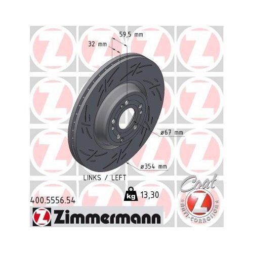 ZIMMERMANN Bremsscheibe BLACK Z 400.5556.54