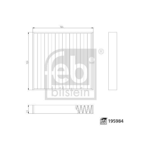 FEBI BILSTEIN Filter, Innenraumluft 195984