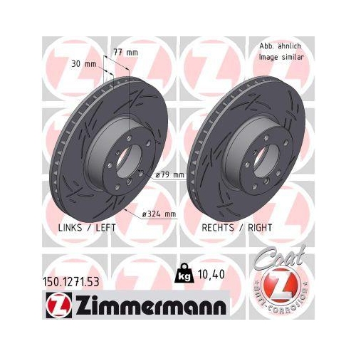 ZIMMERMANN Bremsscheibe BLACK Z 150.1271.53