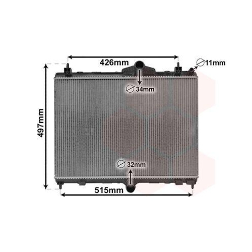 VAN WEZEL K&uuml;hler, Motork&uuml;hlung 40012701