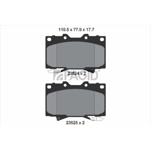 PAGID Bremsbelagsatz, Scheibenbremse T1241N