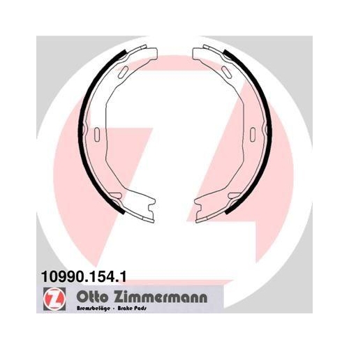 ZIMMERMANN Bremsbackensatz, Feststellbremse 10990.154.1