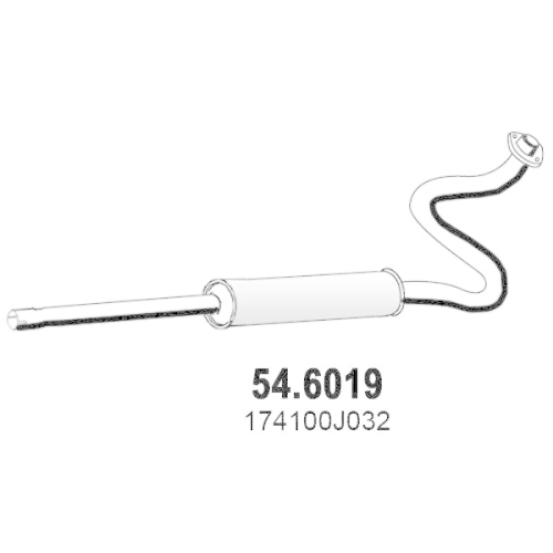 ASSO Mittelschalldämpfer 54.6019