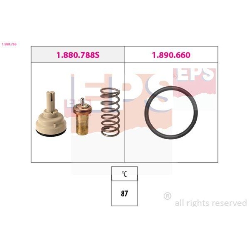 EPS Thermostat, K&uuml;hlmittel Made in Italy - OE Equivalent 1.880.788