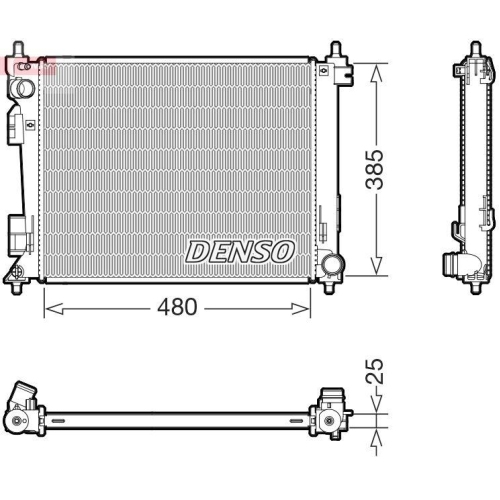 DENSO K&uuml;hler, Motork&uuml;hlung DRM43011