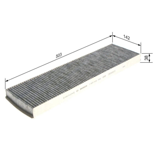 BOSCH Filter, Innenraumluft 1 987 432 399
