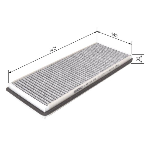 BOSCH Filter, Innenraumluft 1 987 432 400