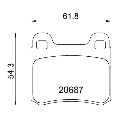 DON Bremsbelagsatz, Scheibenbremse PCP1244