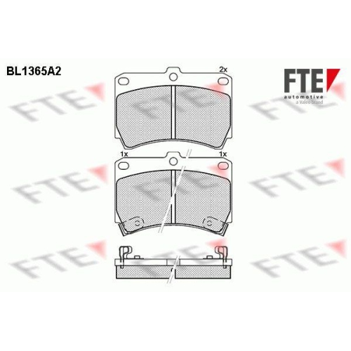 FTE Bremsbelagsatz, Scheibenbremse 9010143
