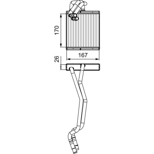 VALEO W&auml;rmetauscher, Innenraumheizung 811509
