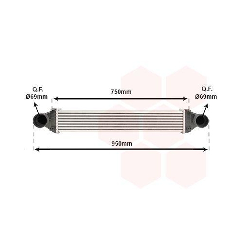 VAN WEZEL Ladeluftk&uuml;hler 30004368