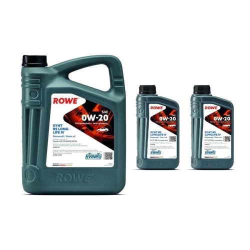 Motoröl ROWE Hightec Synth RS Longlife IV 0W-20 ACEA A1/B1 VW 508.00 509.00 7L