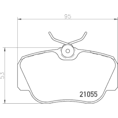 DON Bremsbelagsatz, Scheibenbremse PCP1245