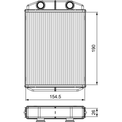 VALEO W&auml;rmetauscher, Innenraumheizung 811553