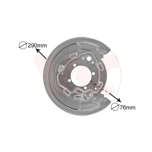 VAN WEZEL Spritzblech, Bremsscheibe 5307374