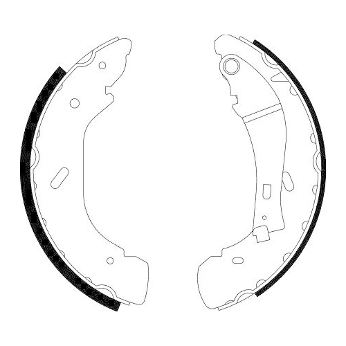 HELLA Bremsbackensatz 8DB 355 001-961