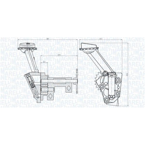 MAGNETI MARELLI Ölpumpe 351516000144