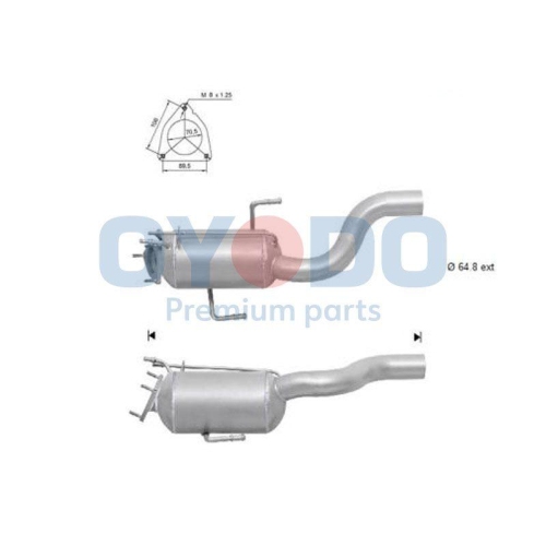 Oyodo Ruß-/Partikelfilter, Abgasanlage